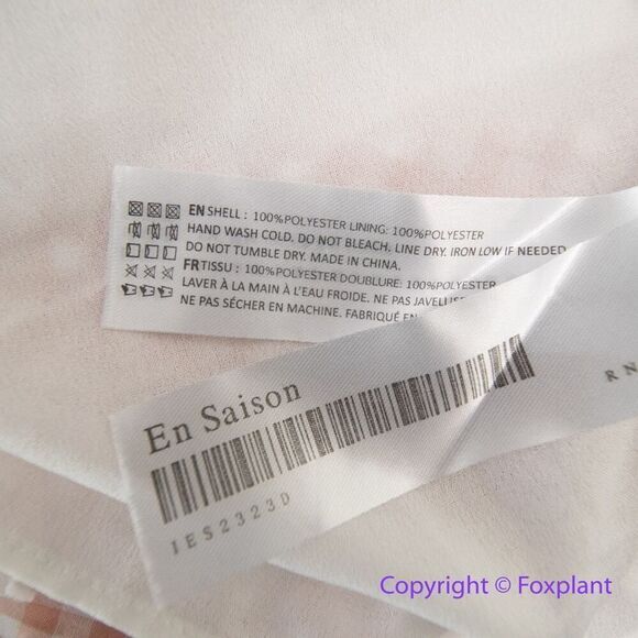 En Saison Caldera A-Line Gingham Print Midi Dress, size S - Picture 16 of 16